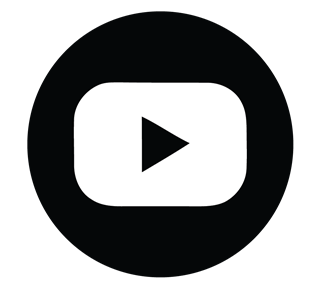 Youtube Black Circle Sticker