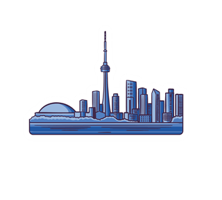 Toronto Skyline Sticker