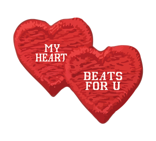 My Heart Beats For You Sticker