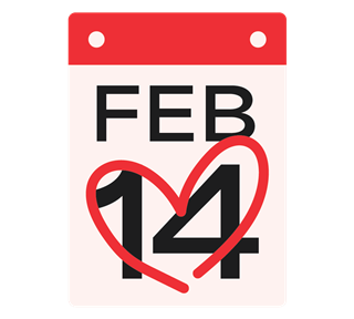 Feb 14 Sticker