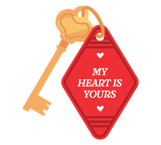 My Heart Is Yours Sticker