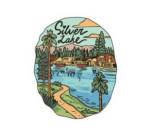 Silver Lake Sticker