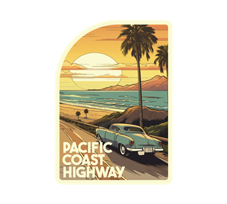 Pacific Coast Highway Sticker