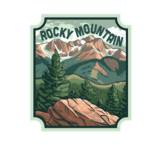 Rocky Mountain Colorado Sticker
