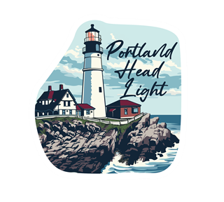 Portland Head Light, Maine Sticker