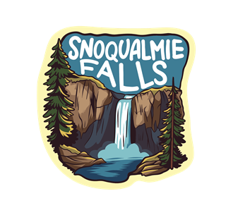 Snoqualmie Falls, Washington Sticker