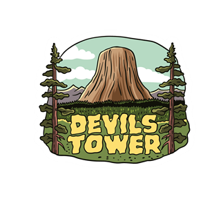 Devils Tower, Wyoming Sticker