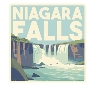 New York, Niagara Falls Sticker