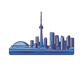 Toronto Skyline Sticker