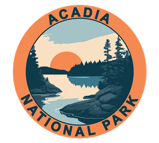 Maine, Acadia National Park Sticker