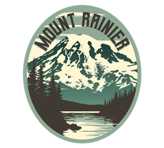 Washington, Mount Rainer Sticker
