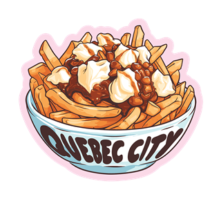 Quebec City, Poutine Sticker