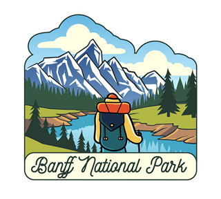 Alberta, Banff National Park Sticker