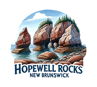 New Brunswick, Hopewell Rocks Sticker