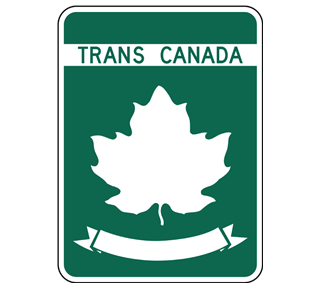 Trans-Canada Highway Sign Sticker