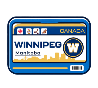 Winnipeg - Boarding Pass Sticker