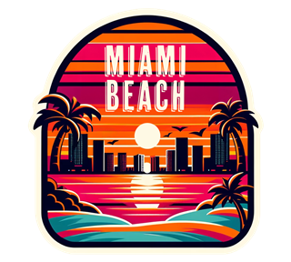 Eastern Beaches, Miami Beach Sticker