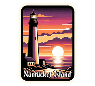 Eastern Beaches, Massachusetts, Nantucket Island Sticker