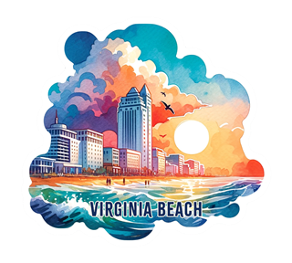 Eastern Beaches, Virginia Beach Sticker