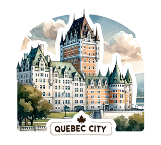 Quebec City, Chateau Frontenac Sticker