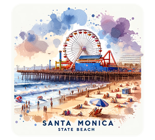 Santa Monica State Beach Sticker