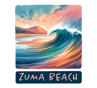 Zuma Beach Sticker