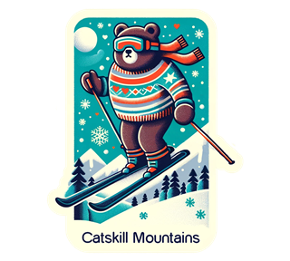 New York State, Catskill Mountains Sticker