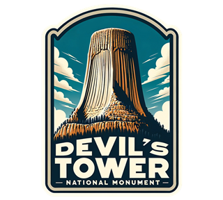 Wyoming, Devils Tower National Monument Sticker