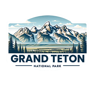 Wyoming, Grand Teton National Park Sticker