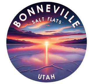 Utah, Bonneville Salt Flats Sticker