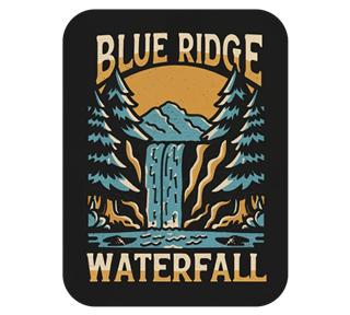 North Carolina, Blue Ridge Waterfall Sticker