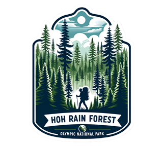Washington, Hoh Rain Forest Olympic National Park Sticker