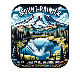 Washington, Mount Rainier Sticker