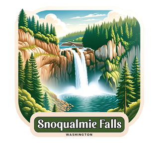 Washington, Snoqualmie Falls Sticker