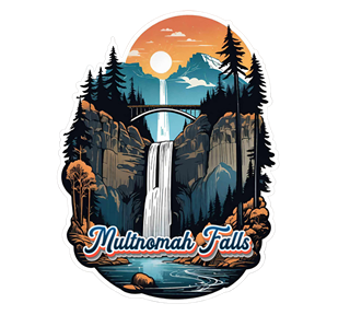 Oregon, Multnomah Falls Sticker