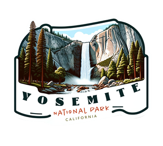 California, Yosemite National Park Sticker