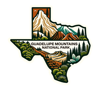 Texas, Guadelupe Mountains Sticker