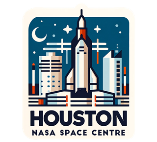 Texas, Houston, Nasa Space Centre Sticker