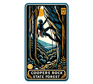 West Virginia, Coopers Rock State Forest Sticker