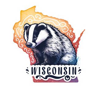 Wisconsin, Badger Sticker
