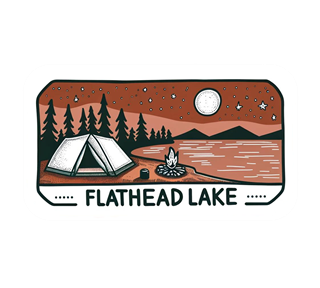 Montana, Flathead Lake Sticker
