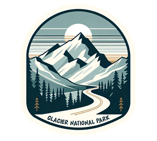 Montana, Glacier National Park Sticker