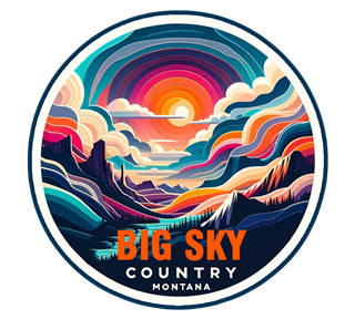 Montana, Big Sky Country Sticker