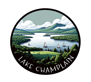 Vermont, Lake Champlain Sticker
