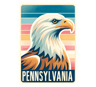 Pennsylvania, Eagle Sticker