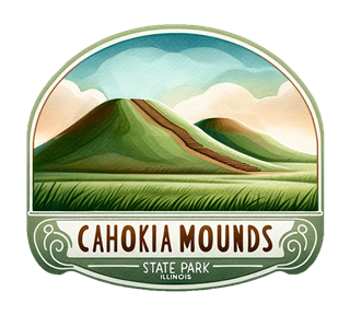 Illinois, Cahokia Mounds Sticker