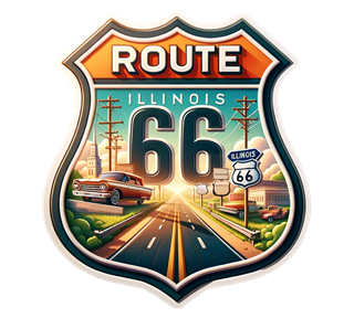 Illinois, Route 66 Sticker