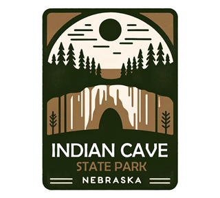 Nebraska, Indian Cave State Park Sticker