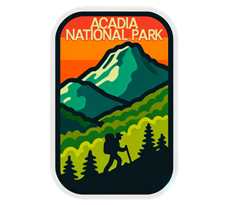 Maine, Acadia National Park Sticker