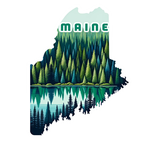 Maine Sticker